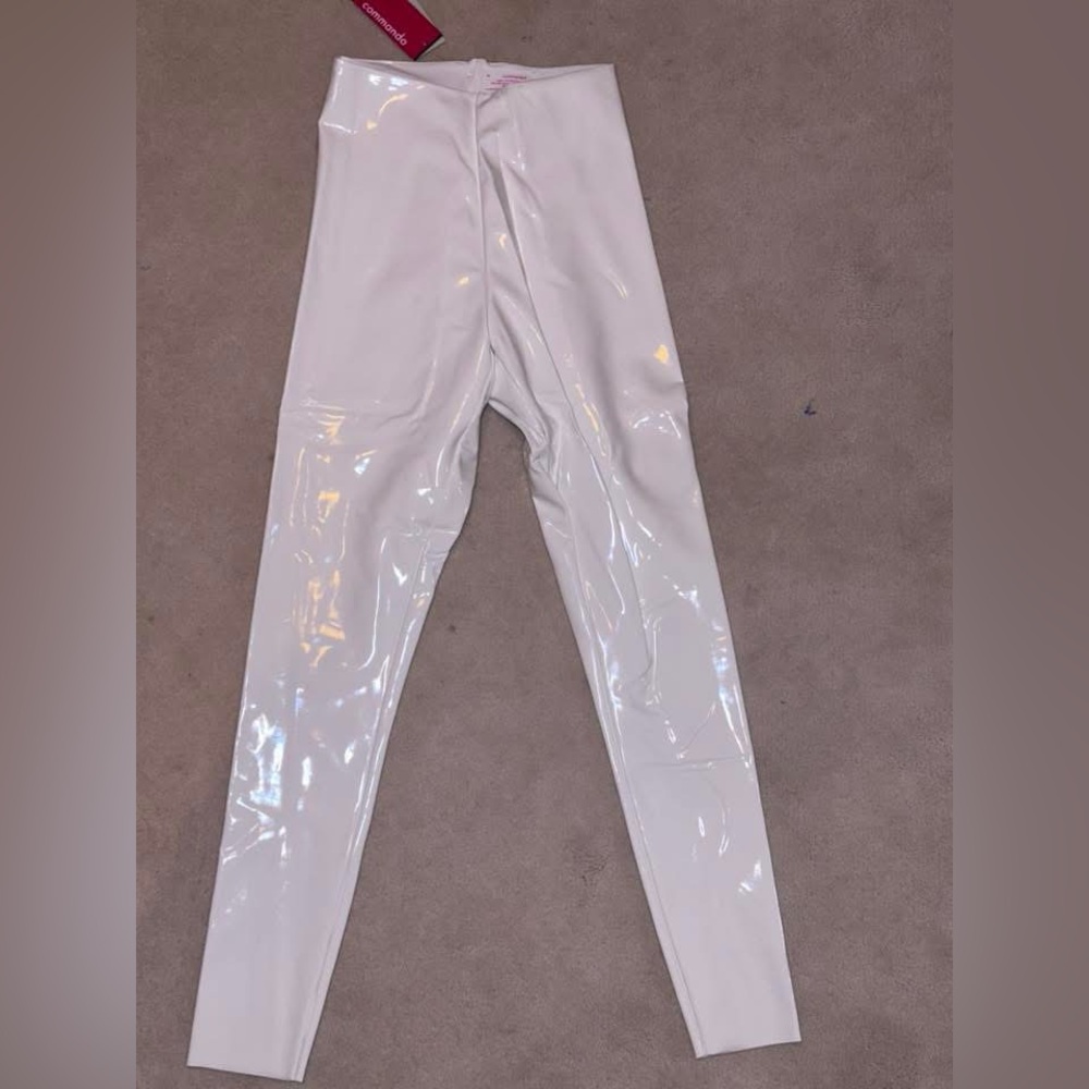Commando White Patent Leather Leggings NWT Size Medium